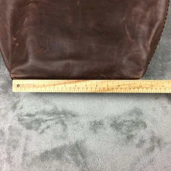 FSP Collection Leather Tote Womens Handbag Brown Open Tassel Cape Town - Picture 8 of 16